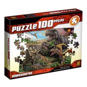 Dinossauros 100 Peças Quebra Cabeça Puzzle - Grow 02660