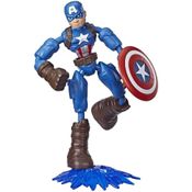 Capitão America Bend And Flex Avengers - Hasbro E7377-E7869