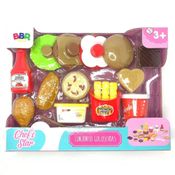 19 Peças Hamburguer Cjt Guloseimas 689-2 - BBR TOYS R2961