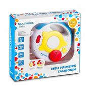 Tamborim Com Sons e luzes - Meu Primeiro Tamborim - Multikids Baby