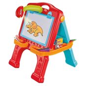 Lousa Infantil com Cavalete - 3 em 1 - Quadro Divertido - DM Toys