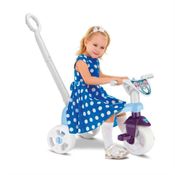 Triciclo Infantil com Haste Removível - Tchuco Princesa Snow - Samba Toys