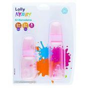 Kit 2 Mamadeiras - 120-220ml - Rosa - Lolly Nenny