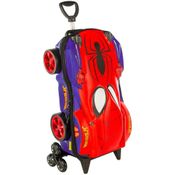 Mochila 3D de Rodinhas Infantil - Homem-Aranha - Maxtoy