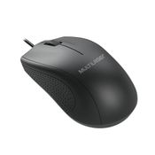 Mouse Com Fio Large Conexão USB 1200 dpi Cabo de 120cm 3 Botões Tamanho Grande Preto - MO308OUT [Reembalado] MO308OUT