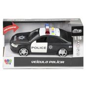 Carro De Policia Com Som E Luzes - BBR Toys R3038