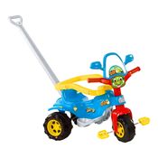 Triciclo Motoca Infantil Com Empurrador Dino Azul Magic Toys