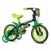 Bicicleta Infantil Aro 12 Com Rodinhas Black - Nathor