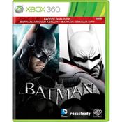 Batman Arkham City + Batman Arkham Asylum - Jogo Xbox 360 Usado