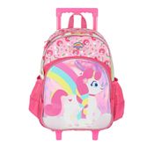 Mochila de Rodinhas Sem Alça Luxcel Up4You Unicórnio Pink