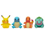 Conjunto de Figuras - Pokémon - Bulbasaur, Squirtle, Pikachu e Charmander - Sunny