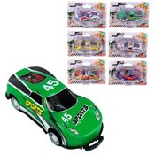 Kit com 5 Carrinhos de Fricção Miniatura Bate e Volta vira Mortal Brinquedo