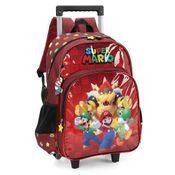 Mochila de Rodinhas SUPER MARIO - Luxcel Vinho