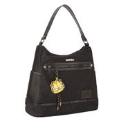 Bolsa Hobo Bag com bolso térmico GARFIELD GF2965 Preto