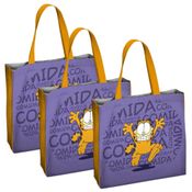 Kit 3 Uni Bolsa Sacola Retornável Oficial GARFIELD - Semax