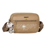 Bolsa Transversal Oficial SNOOPY Colors Nylon SP2847 Taupe