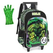 Mochila Rodinhas MARVEL AVENGERS HULK Luxcel IC38106 + Luva