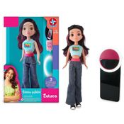 Boneca LULUCA Fashion Com Acessório Para Celular - Estrela