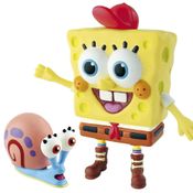 Bob Esponja - Boneco de Vinil e Gary - Lider