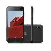 Smartphone Multilaser E 3G 32GB - 5.0 pol. Dual Chip - 5MP + 5MP Android 8.1 (Go edition) Quad Core - Preto - P9128OUT [Reembalado] P9128OUT