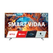 Smart Tela DLED 65" 4K Toshiba 65C350KB VIDAA 3 HDMI 2 USB Wi-Fi - TB006OUT [Reembalado] TB006OUT