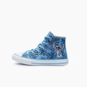 Tênis Infantil Converse Cano Alto Lilo & Stitch Azul