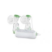 MAM 2 in 1 Double Electric Breast Pump Manual Breast Pump, Portable Breast Pump with 2 Easy Start Anti Colic Bottles Breastfeeding Supplies