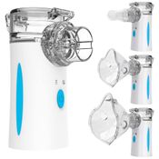 Nebulizador Portátil para Tratamento Respiratório em Adultos e Crianças de Malha Ultrassônica com 2 Modos e Função de Autolimpeza, 110V, Naweti,