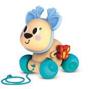 Mini Carrinho - Kids Hits - Veado - Puxe E Empurre - Azul - Shiny Toys
