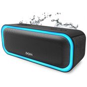 Caixa de Som Bluetooth sem Fio Portátil à va d IPX5, 20W, até 20H, DOSS SoundBox Pro, Preto