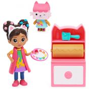 Estúdio de Arte da com 5 Acessórios para Crianças a partir de 3 Anos, GABBYS DOLLHOUSE 6062022, Rosa