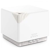 Premium Umidificador Ultrassônico Portátil 0.7L com Aromaterapia e 7 Luzes LED, até 6H, 110v, ASAKUKI 100 DF025, Branco