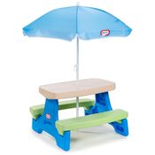 Mesa de Piquenique com Guarda Chuva para até 6 Crianças, Little Tikes