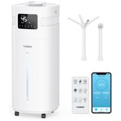 Umidificador 20L com Bico de 360°, Enchimento Superior, LED UV-C, Display Digital, Controle Remoto e Por APP para Ambiantes até 185m², 110V, TURBRO,