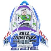 Mochila Escolar Infantil 3D 35cm Disney Buzz Lightyear para Meninos, Branca