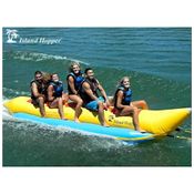 Banana Boat Rebocável para até 5 Pessoas 462 Quilos, ISLAND HOPPER PVC 5, Amarelo