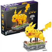 MEGA Pokemon HGC23 Kit de Construção Pikachu com 1092 Peças para 12 Anos ou mais