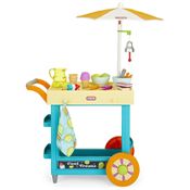 Carrinho Divertido de Limonada e Sorvete com 24 Acessórios para Crianças de 2 Anos ou Mais, LITTLE TIKES 656132, Azul