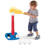 Kit Beisebol com 5 Bolas e 2 Tacos para Crianças de 2 a 6 Anos, LITTLE TIKES 642753, Vermelho