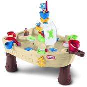 Navio Divertido com água e Acessórios para Crianças de 2 a 6 Anos, LITTLE TIKES 628566E3, Marrom