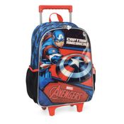 Mochila Infantil Luxcel Rodinha Avengers Azul