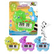 Brinquedo Infantil Musical Teclado Baby Dinossauro 8 Teclas