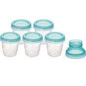 Conjunto de Potes de Armazenamento de Leite Materno - Azul - Buba