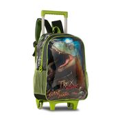 Mochila Infantil Clio Rodinhas Dinossauro Verde