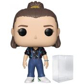 Stranger Things Boneca Eleven de Vinil com Estojo Protetor Incluso, POP, Bege