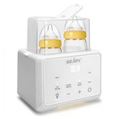 Sejoy Aquecedor de Mamadeira 6 em 1, Aquece e Esteriliza, Tamanho Padrão, Branco
