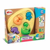 Quebra-Cabeça Didático - 11 Peças - Puzzle Dino - Elka Brinquedos