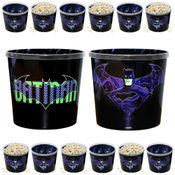 10 Potes Pipoca Batman Balde Estampado Aniversário Festa Sacolinha Surpresa