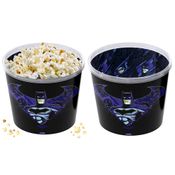 2 Potes para Pipoca Infantil do Batman Original Balde Oval Estampado Original 2.1L