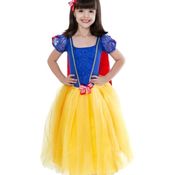 Fantasia Infantil Princesa Branca de Neve